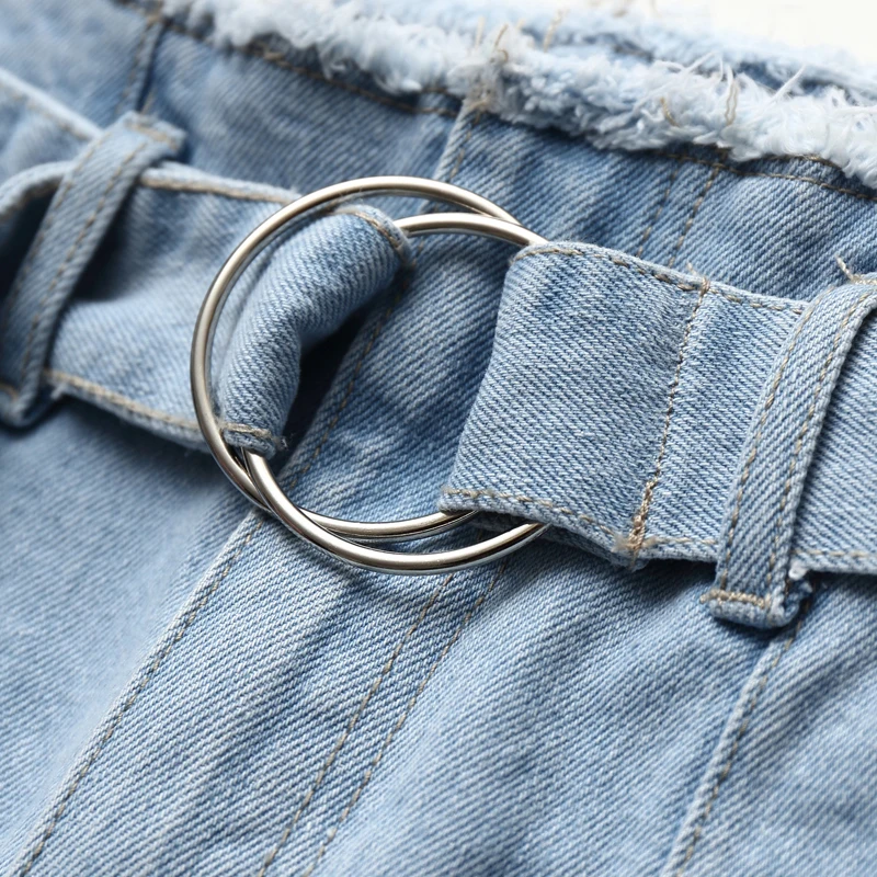 Amii минималистичные широкие брюки джинсы для женщин повседневные однотонные с