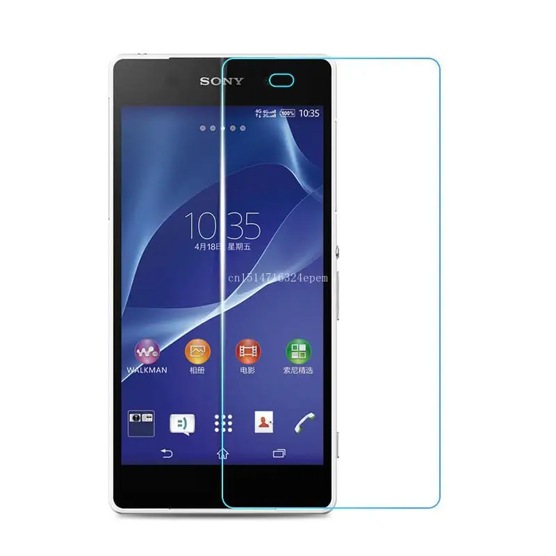 2 шт./лот 9H 0 3 мм 2.5D Закаленное стекло для Sony Xperia Z3 Compact Z1 Z2 Z4 Z5 Premium Противоударная