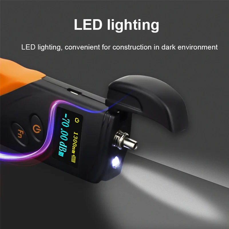 Новый Высокоточный мини перезаряжаемый волоконно кабельный тестер оптический