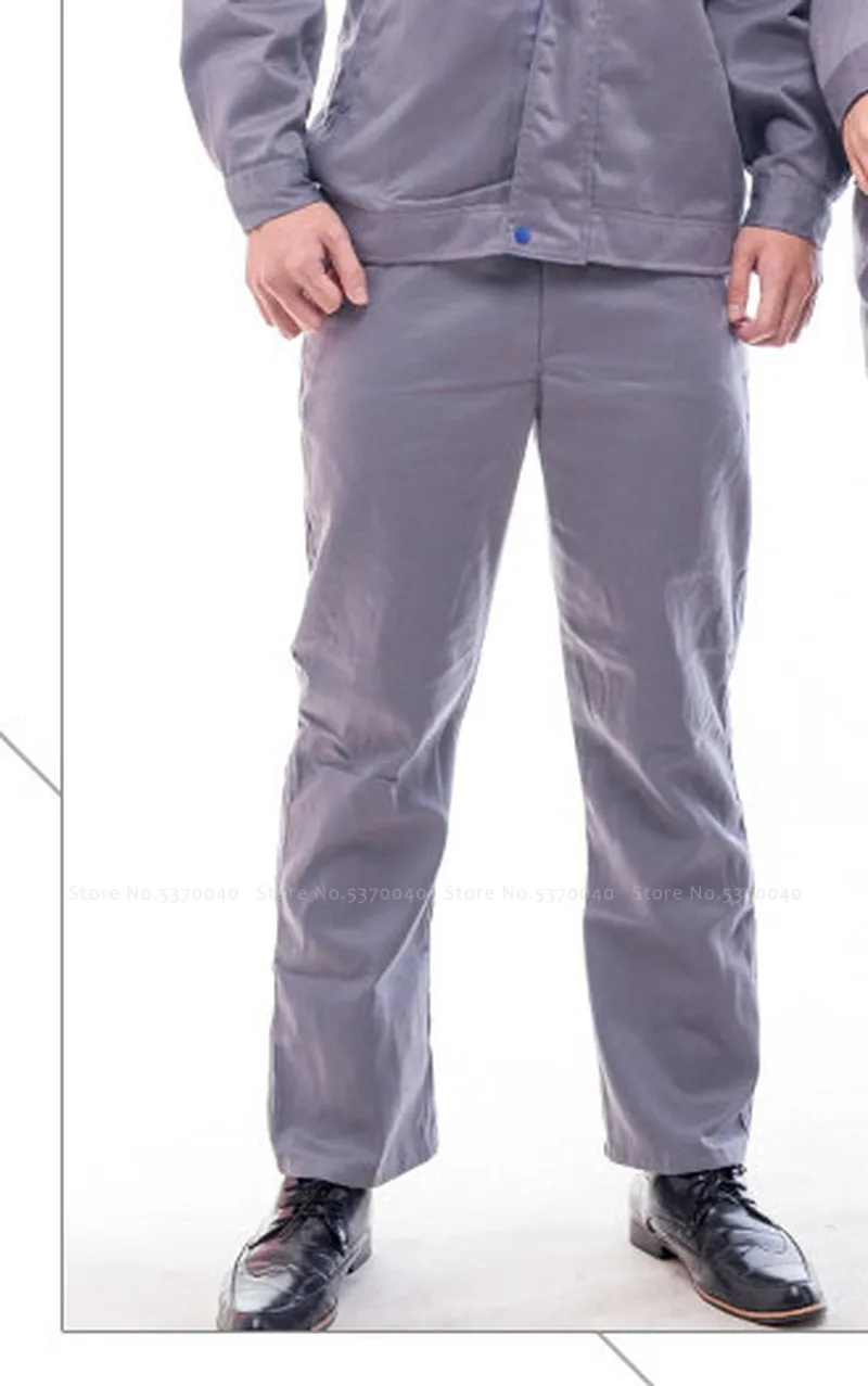 

Men Women Working Coats Trousers Workshop Uniforms Set Auto Repair Electric Welding Coveralls Jackets Pants Factory Costume Suit
