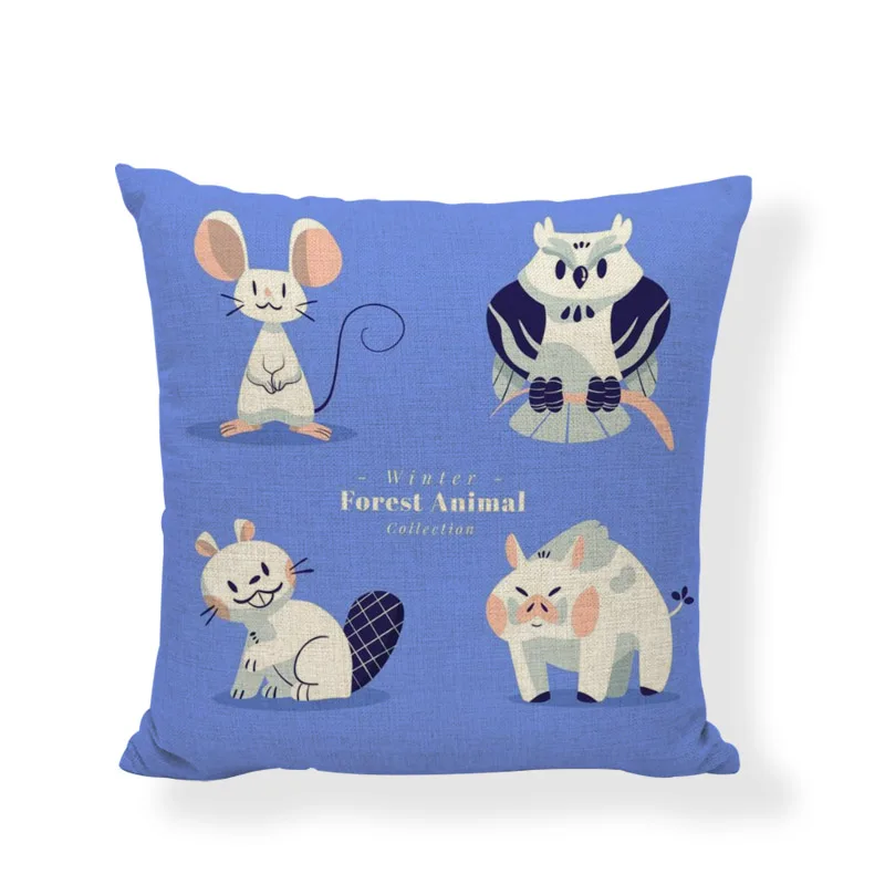 Мультяшные животные богатый Кот Чехол для декоративной подушки украшение дома