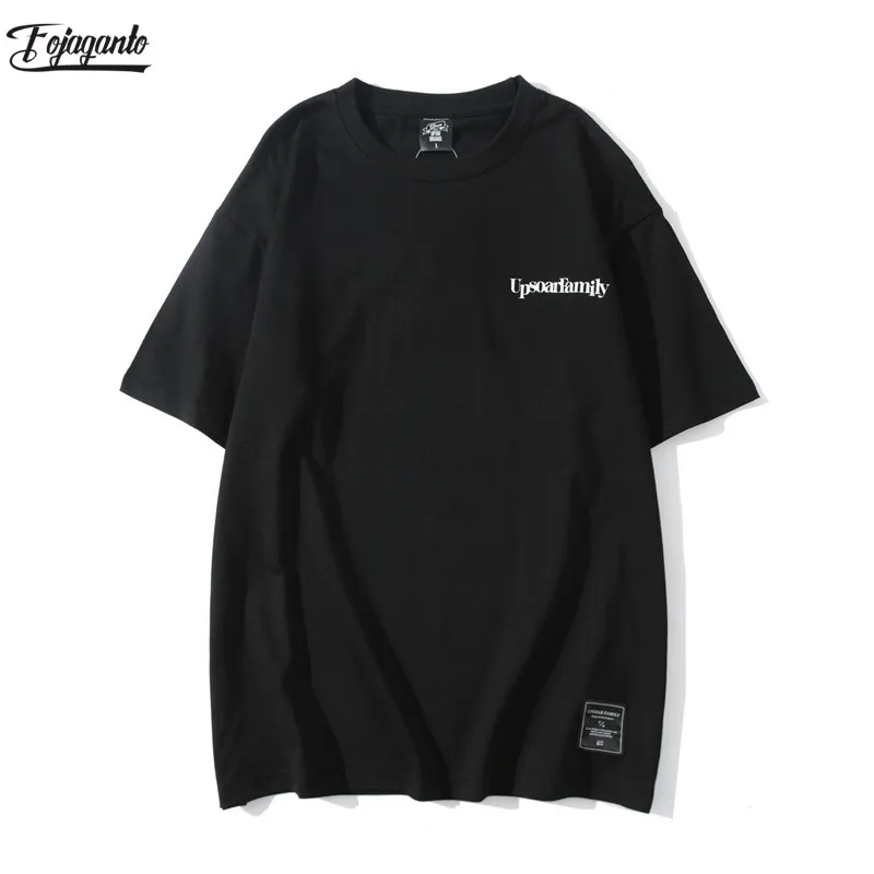 

FOJAGANTO Модная брендовая мужская футболка 2020 летние мужские принт уличная хлопковая футболка для мужчин; Повседневные футболки с коротким ру...