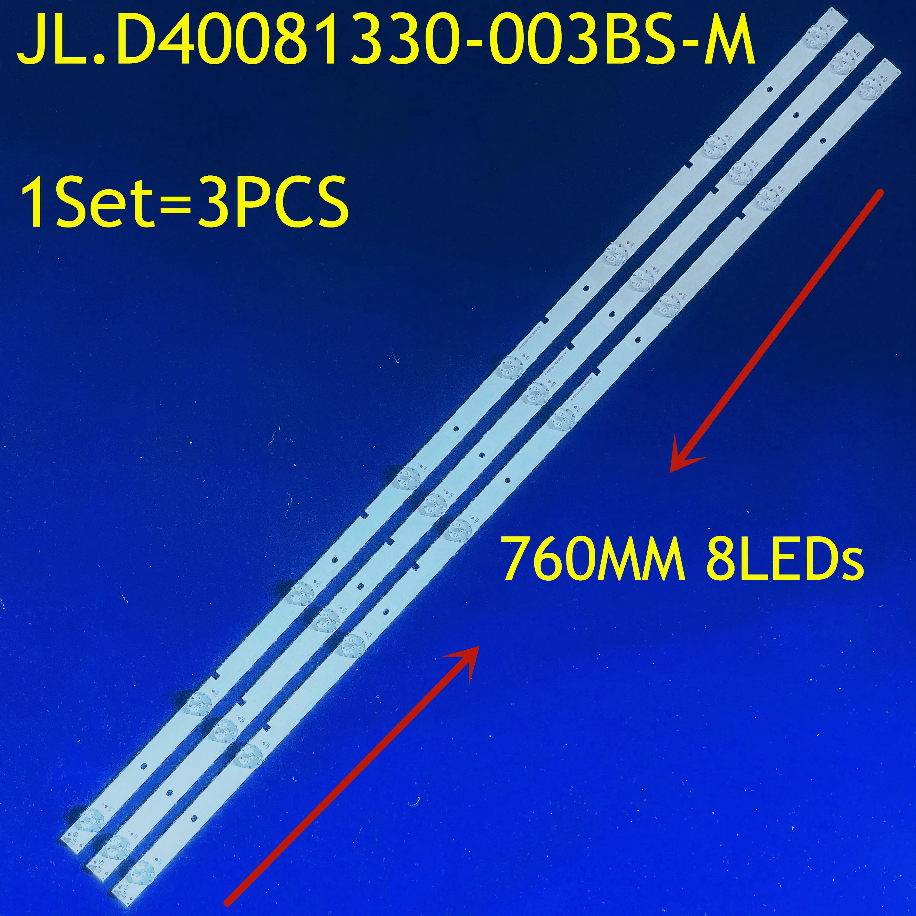 15PCS LED strip for Hisense JL.D40081330-003BS-M H40M2100C H40M2600 JHD400DF-E31 40H3C1 40H3B Sharp LC-40LB480U NS-40D510NA19