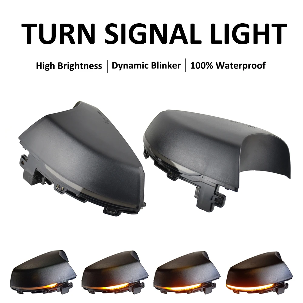 

2PCS Car LED Dynamic Turn Signal Light Side Mirror Light Blinker Indicator For VW Polo MK5 Facelift 6C 2014-2017 6R 2009-2013