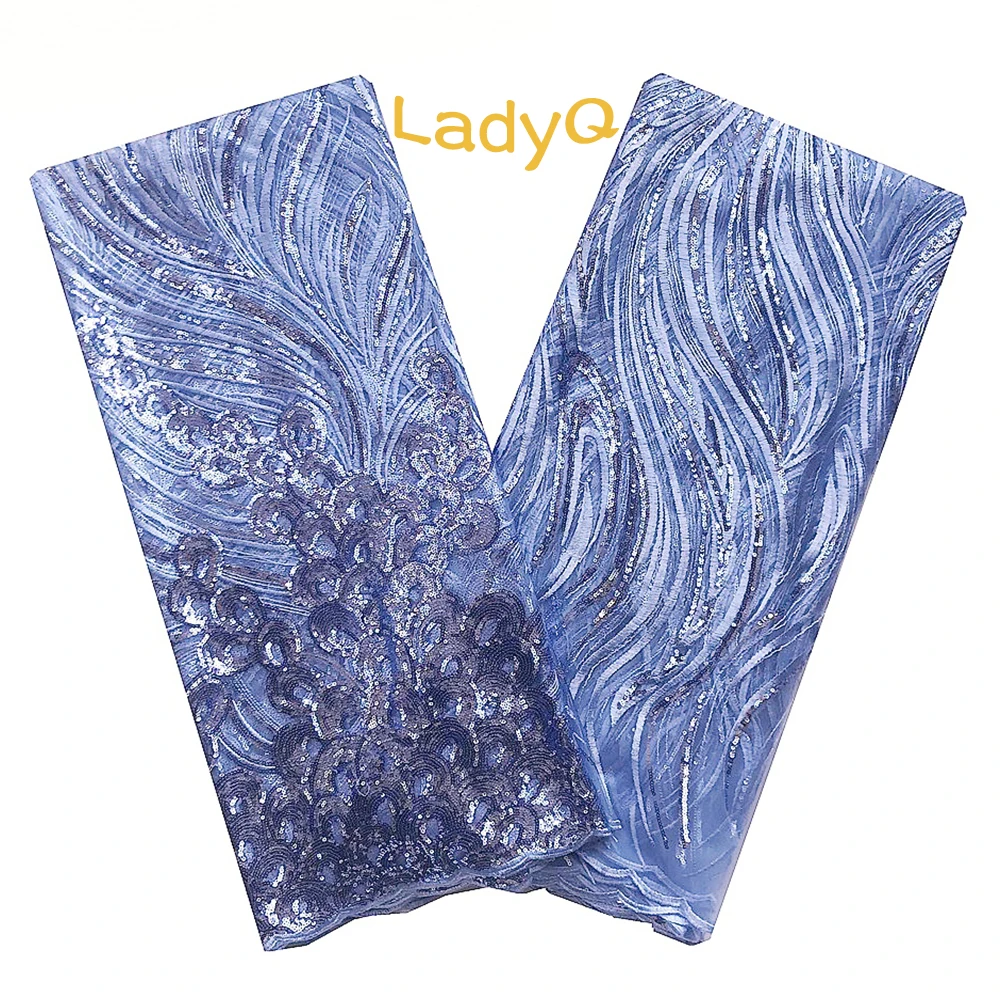 Кружевной шнур с серебристым блеском нигерийская кружевная ткань вышитыми