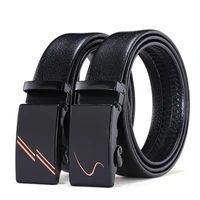 peikong mens fashion belt pu leather automatic buckle men black belt designer popular casual business male belts luxury 3 5 cm