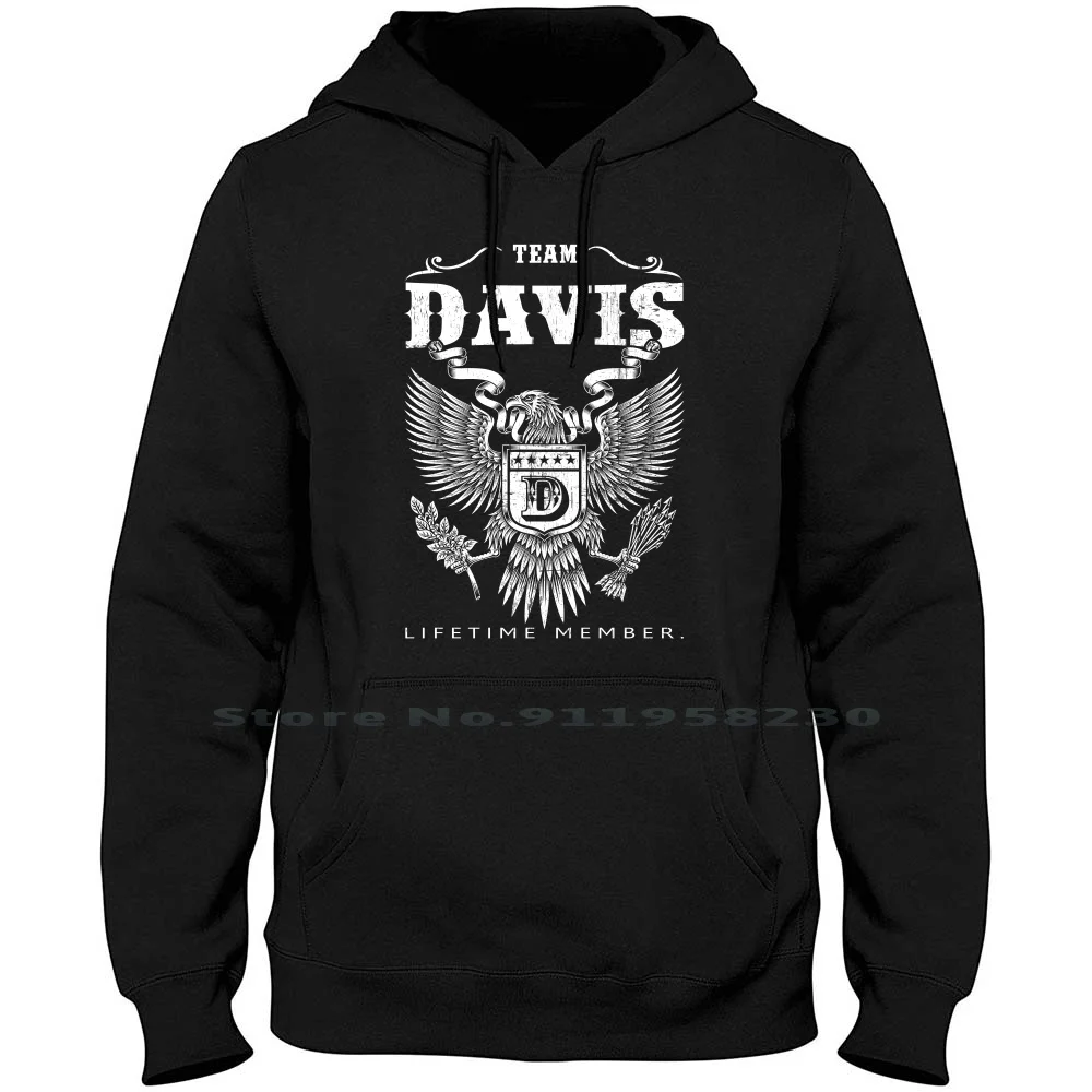 

Davis Lifetime Member Men Women Hoodie Pullover Sweater 6XL Big Size Cotton Member Thing Time Name Tim Me