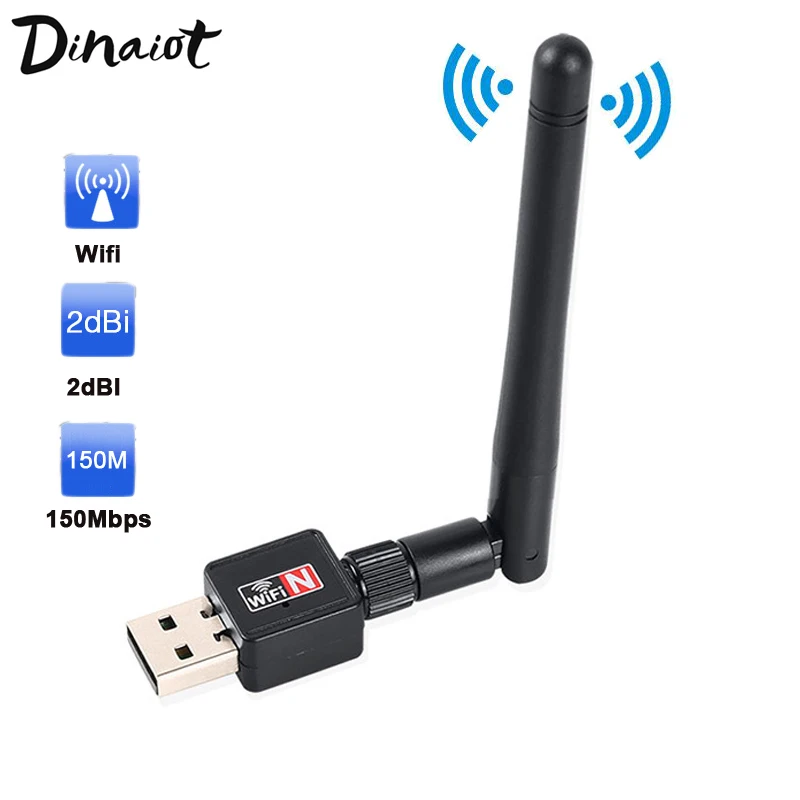 USB WiFi адаптер 150 Мбит сетевой карты мини Беспроводной Wi Fi приемник 2dBi антенна 2 4G