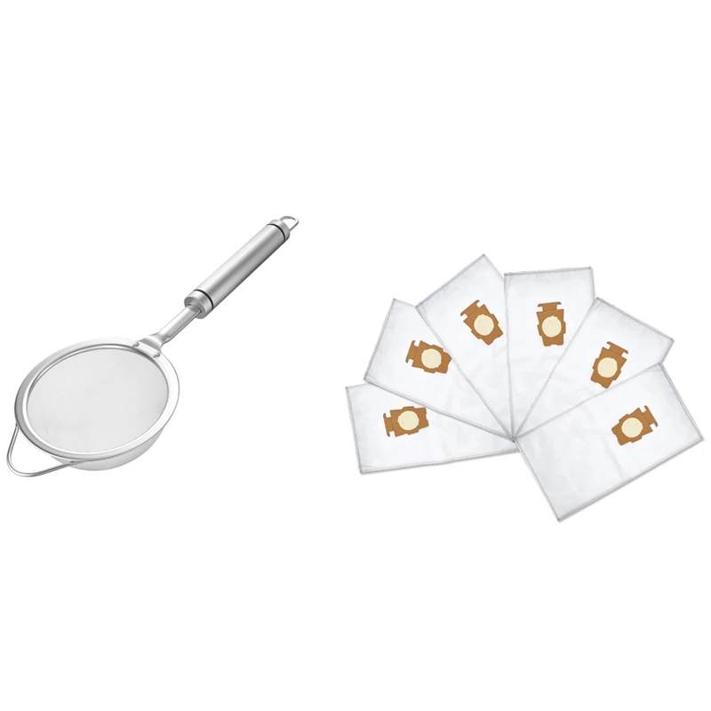 

Top Deals Mesh Strainer, 4 Inch Premium Fine Mesh Food Strainer Kitchen Colander with 6Pcs Dust Bag Hepa Cloth Microfiber