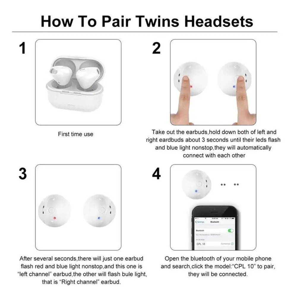 

Portable Wireless Bluetooth Music Earphone For xiaomi samsung for iphone for Computer smartphone