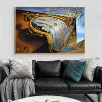 the persistence of memory canvas paintings by salvador dali famous wall art posters and prints wall pictures for home decor