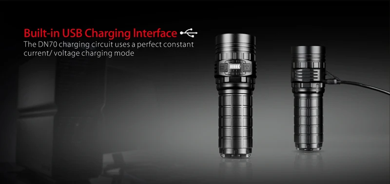 IMALENT DN70 задний фонарь XHP70 3800LM 6 режимов 325 метров многоуровневый USB Перезаряжаемый светодиодный фонарь IPX-8 водонепроницаемый фонарь