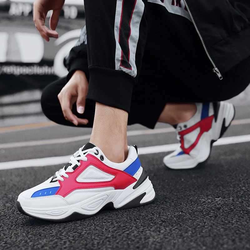 sport shoes men Breathable Lightweight Wear Resistant Non-slip White & black mens style MM-03 | Спорт и развлечения