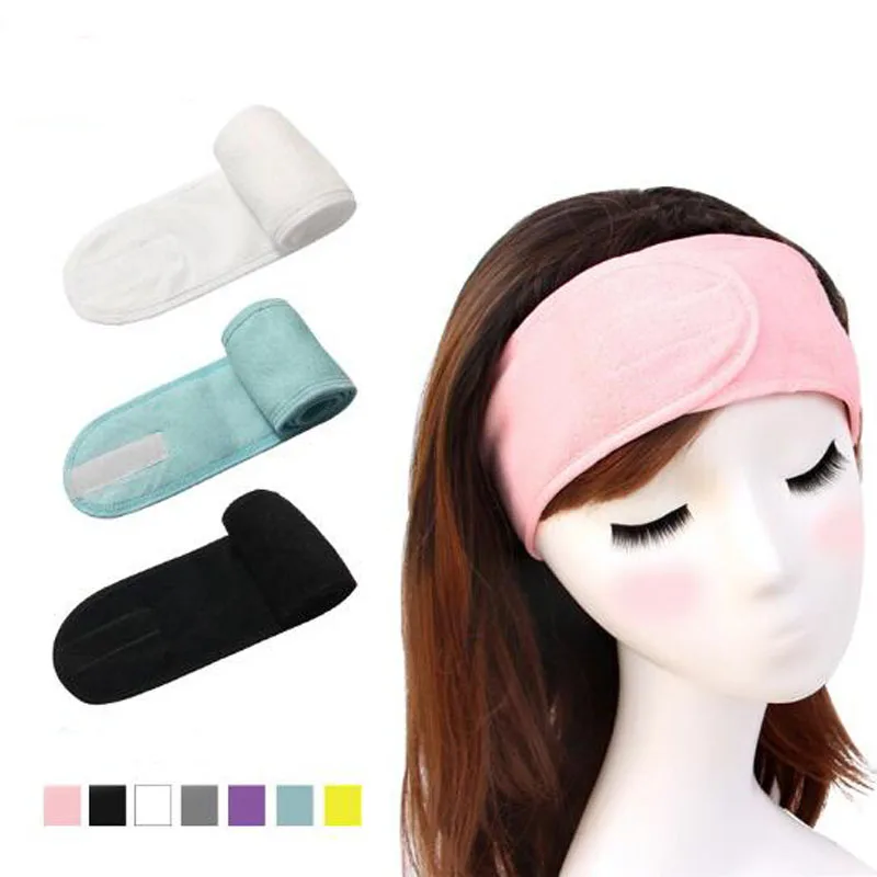 

2020 Magic Soft Adjustable Makeup Toweling Hair Wrap Fashion Women Girl Facial Hairband Stretch Salon SPA Sports Yoga Headband