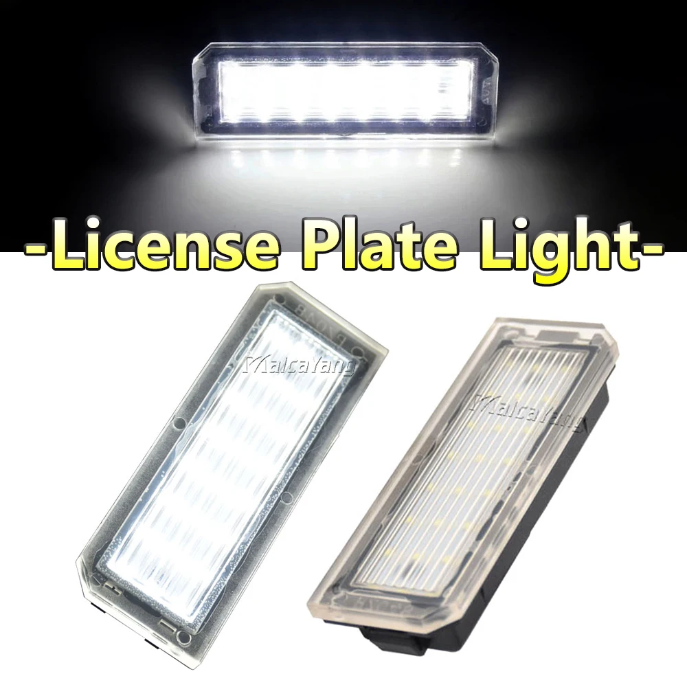 

2X LED Car Number License Plate Light Lamp For Land Rover Range Rover L405 Sport L494 2012-up White High Brightness No Error
