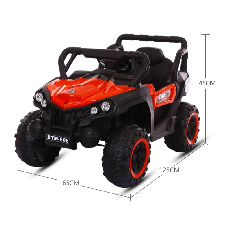 

Children's Electric Car Four-wheel Remote Control Car SUV with Bluetooth Swing Led Light Off-road Vehicle Kid Baby Toy Car