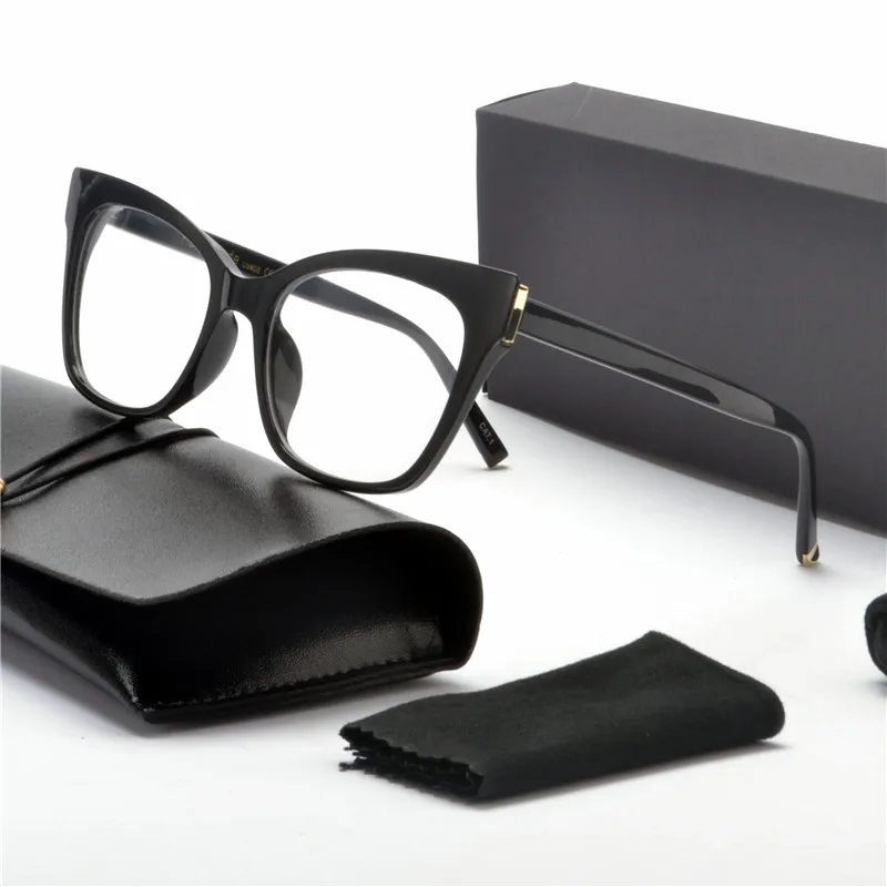 Сексуальные очки кошачий глаз оправа для женщин трендовые Брендовые Trasparent