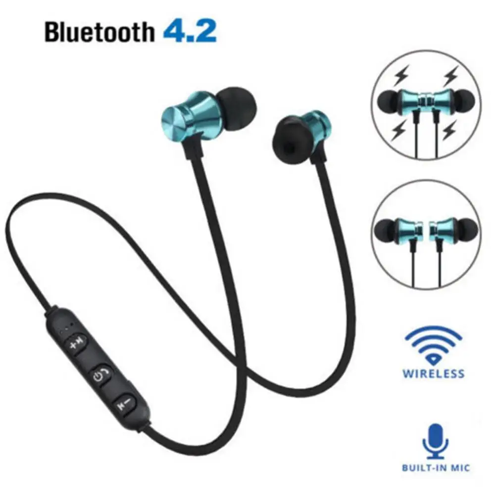 

Magnetic In-Ear Stereo Headset Earphone Wireless Bluetooth 4.2 Headphone Gift