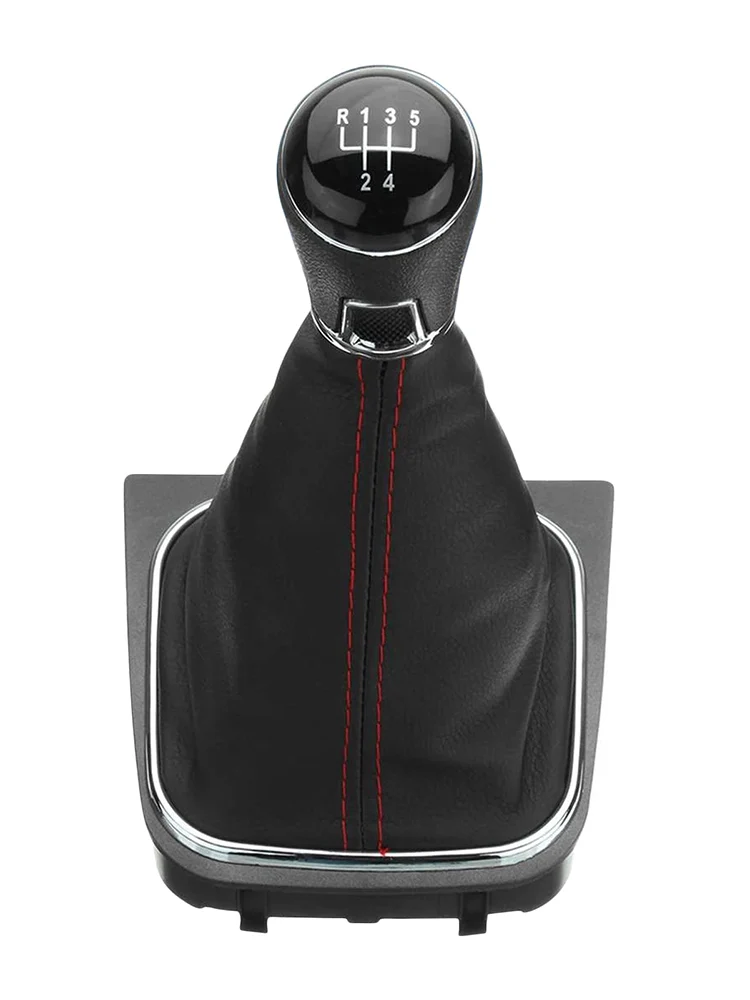 

Car 5 /6 Speed Gear Shift Knob Dustproof Cove For VW Golf /MK6 2009-2012 PU Leather Shift Knob Gaitor Cover Practical