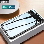 Чехол Skinlee для Google Pixel 6 Pro, закаленное стекло с мягкой рамкой из ТПУ, ударопрочный чехол для телефона Google Pixel6 Pro, чехол