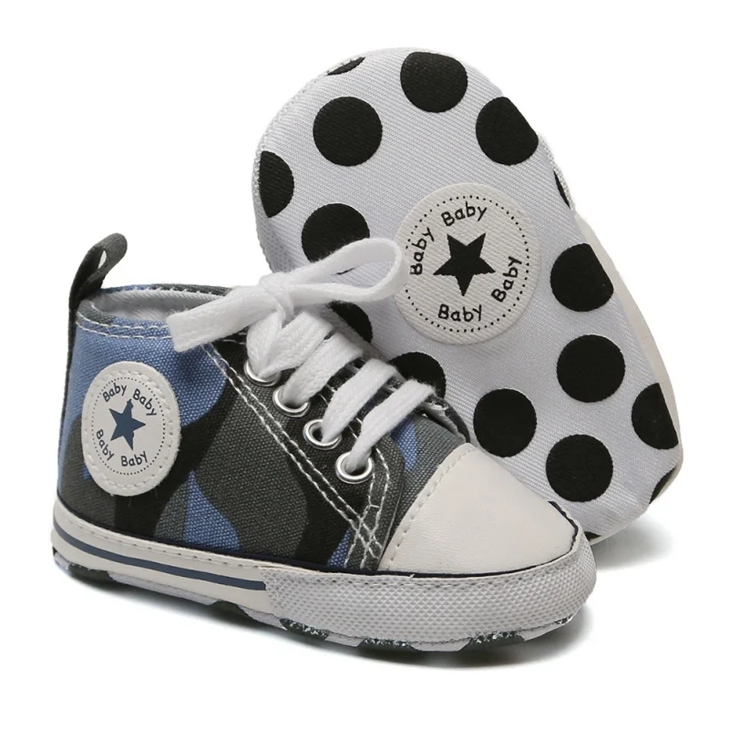Toddler Kids Boys Girls Shoes Spring /autumn Canvas Sneakers High Top Lace Up Baby Shoes Casual First Walkers - Цвет: A7