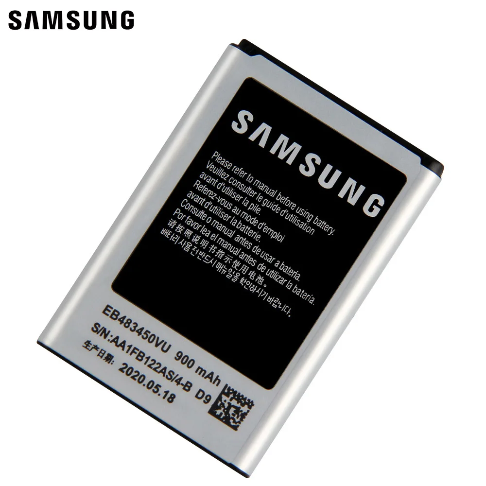 Samsung оригинальный аккумулятор EB483450VU для C3630 C3230 C5350 C3752 GT C3630C S5350 C3528 900 мА