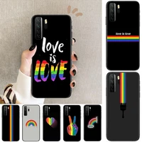 luxury rainbow in the sky black soft cover the pooh for huawei nova 8 7 6 se 5t 7i 5i 5z 5 4 4e 3 3i 3e 2i pro phone case cases