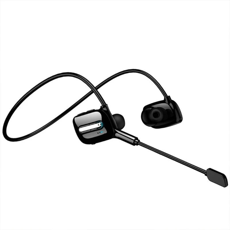 

2021 NewALLOET Good Experience Wireless Headphones Bluetooth-compatible Earphone Neckband Earbuds Game Headset with Microphone