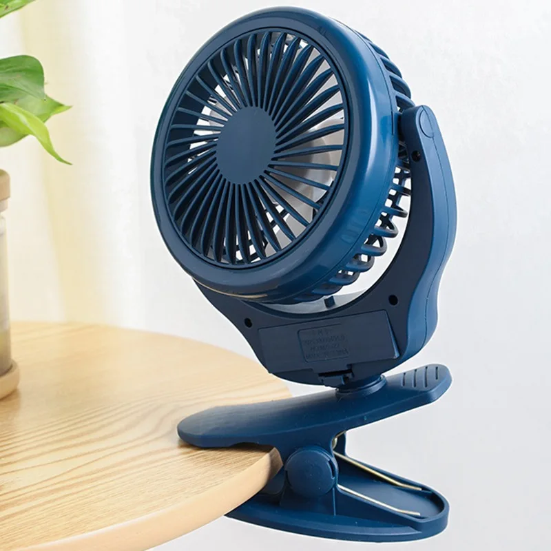 

New small fan Monotone Clip Small Electric Fan No Light Version and durable simple small fan popular in summer Summer new
