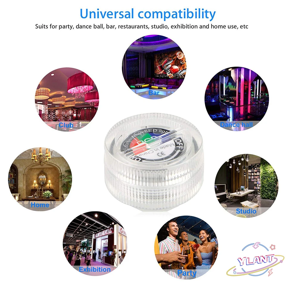 Погружной светодиодный светильник водонепроницаемый подводный RGB для свадьбы