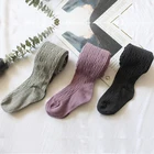 Колготки для девочек; Яркие цвета; Мягкие хлопковые колготки для детей от 3 до 10 лет; Сезон осень; Детские вязаные колготки; Чулки; Зимняя одежда для девочек