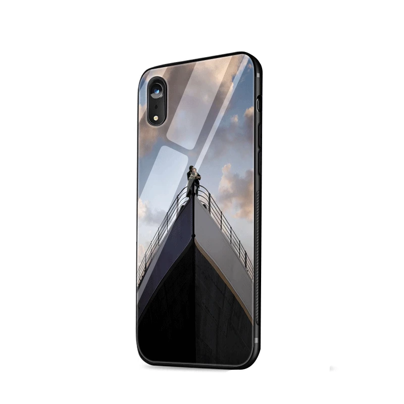 Мобильный телефон стеклянный чехол для iPhone 5 5s SE 6 6s 7 8 Plus X XS Max XR Titanic Rose Jack |