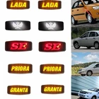 2X Янтарный светодиодный, боковой, габаритный фонарь индикатор повторителя для автомобилей Lada Granta Priora, новый боковой знак, универсальный