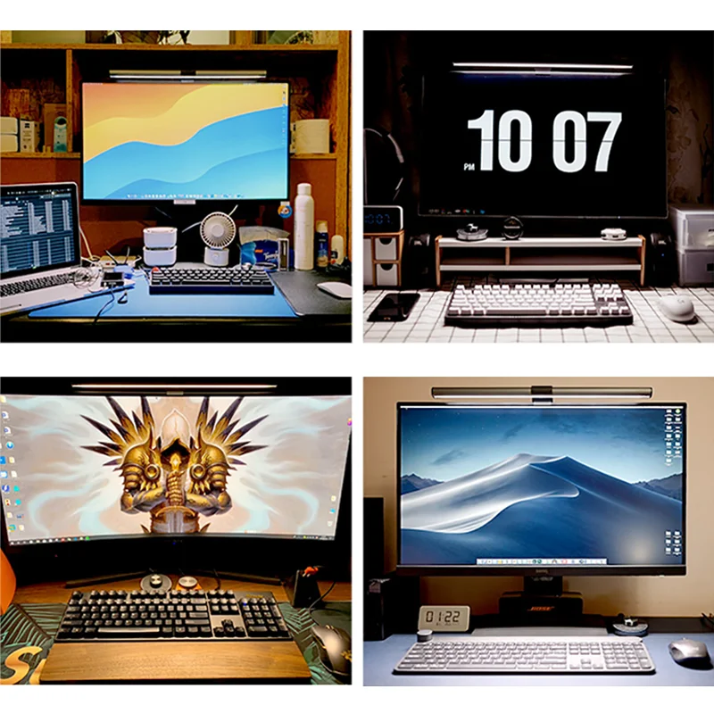 

50cm Computer Hanging Lights USB Screenbar Light LED Desk Lamp Dimmable Eye Protection Lighting for PC LCD Monitor Study Reading
