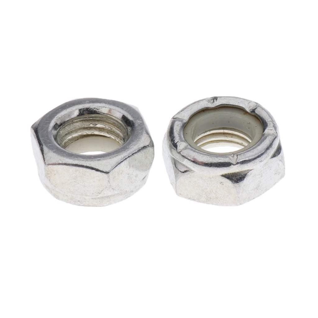 

10 Pieces Heavy Duty Iron Screw Hexagon Nuts Replacement for Skateboard Longboard