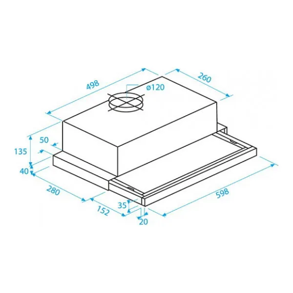 Встраиваемая вытяжка Beko CTB 6407 X | Бытовая техника