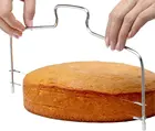 1 шт., двухлинейный режущий слайсер для торта, регулируемый прибор из нержавеющей стали, форма для украшения торта сделай сам, кухонные инструменты для выпечки