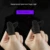 Antiperspirant game finger stall  2 pair of black