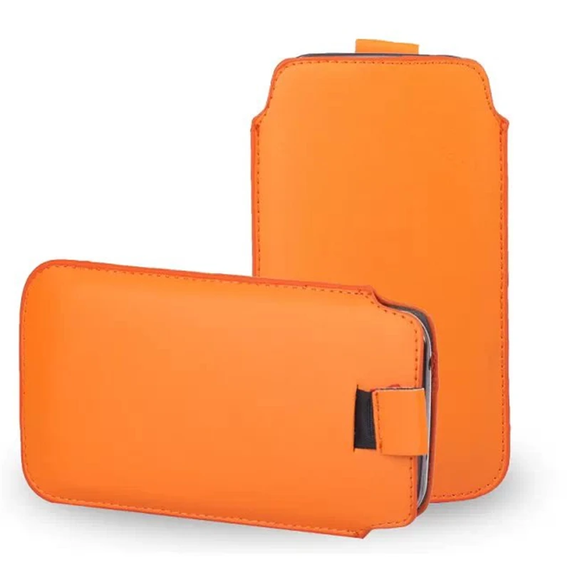 Чехол Pull & Push Tab из искусственной кожи для Nokia 3310 Lumia 3 2 4 5 6 1 7 Plus 8 9 540 640 950 XL 1020 1320 Pounch
