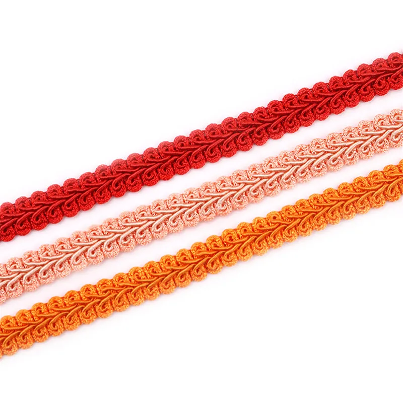 12 мм кружевная обрезная лента Полиэфирная сороконожка плетеное кружево Швейные