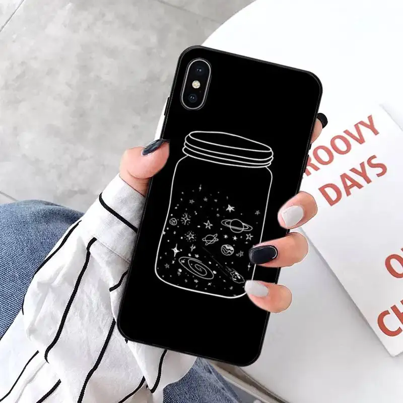 

Outer Space Planet Astronaut Stars Moon Spaceship Phone Case for iPhone 11 12 pro XS MAX 8 7 6 6S Plus X 5S SE 2020 XR mini