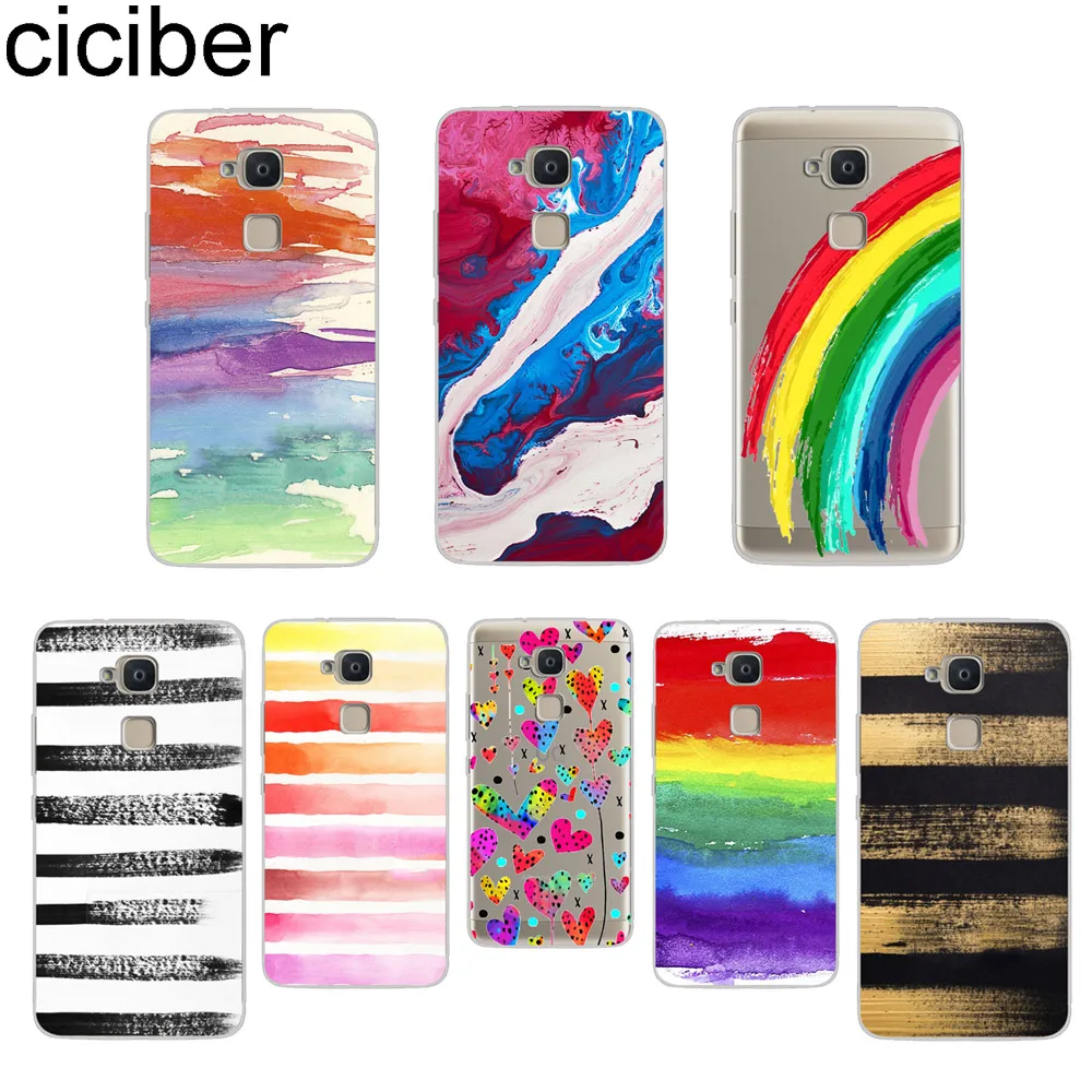 Ciciber чехол из мягкого ТПУ с рисунком в полоску для BQ Aquaris C U2 U X5 V VS X2 X Lite Pro Plus E5 s M5