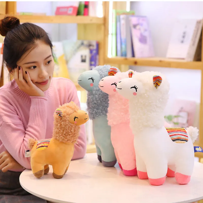 25 см 45 Kawaii Альпака лама плюшевые игрушки животные мягкие куклы овечки для