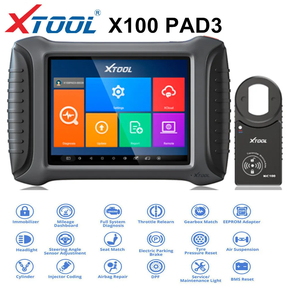 XTOOL X100 PAD3 Авто ключевой программист для Toyota lexus ключ утерян регулировка одометра с