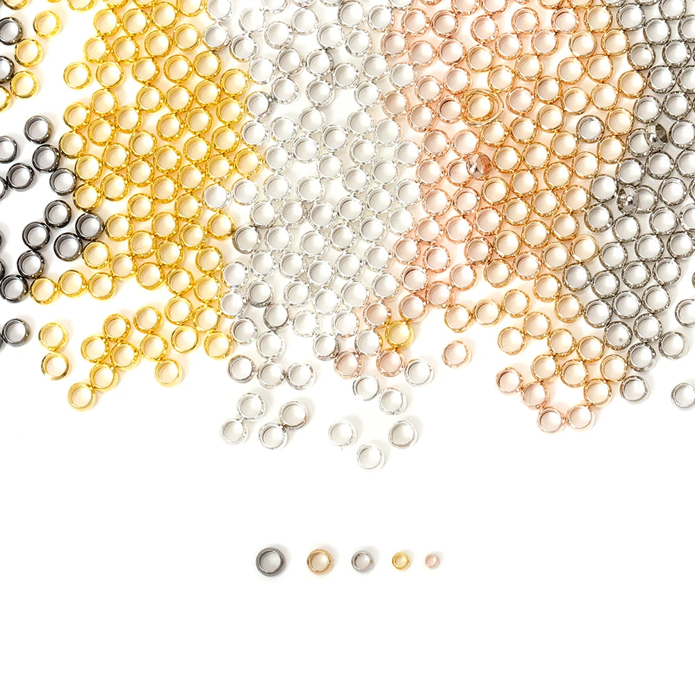 500 шт. Пробка с большим отверстием дистанционные бусины диаметром 2-4 мм медные