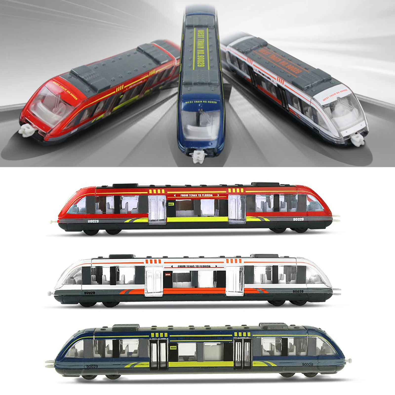 

Simulation Alloy Metal High Speed Rail Diecast Train Toy Model Educational Toys Boys Children Collection Gift