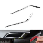 TAIHONGYU пара, нержавеющая сталь, задний глушитель выхлопной трубы, полосатая крышка, отделка, Стайлинг, подходит для VW Golf 7 MK7