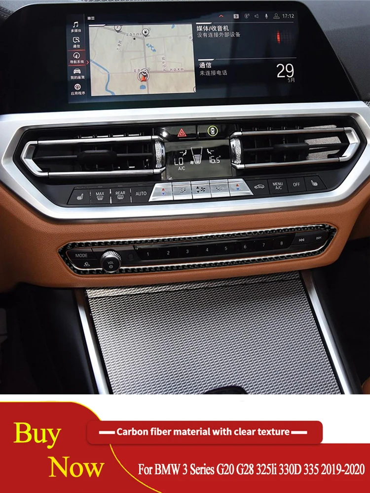 

Для BMW 2019-2020 Новинка 3 серии G20 G28 325li 330d 335 CD Кнопка рамка Автомобильные аксессуары для интерьера наклейки из углеродного волокна декоративные