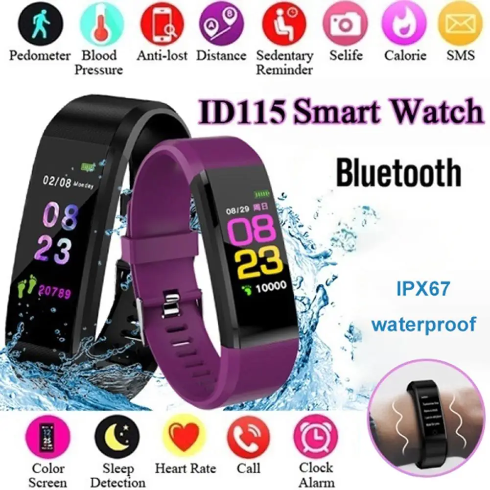 Health Bracelet Heart Rate Blood Pressure Smart Band Fitness Tracke Smartband Wristband for Watch | Электроника