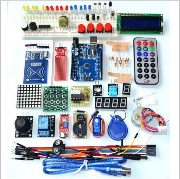 Kostenloser Versand Aktualisierte Erweiterte Version Starter Kit die RFID lernen Suite Kit LCD 1602 für Arduino UNO R3